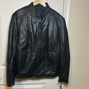 Brand New Marc New York Black Leather Jacket